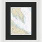 Nautical Chart-12233 Potomac River Chesapeake Bay-piney Point - Framed Print