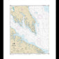 Nautical Chart-12233 Potomac River Chesapeake Bay-piney Point - Framed Print