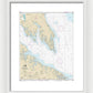 Nautical Chart-12233 Potomac River Chesapeake Bay-piney Point - Framed Print