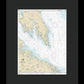 Nautical Chart-12233 Potomac River Chesapeake Bay-piney Point - Framed Print