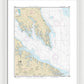 Nautical Chart-12233 Potomac River Chesapeake Bay-piney Point - Framed Print