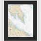 Nautical Chart-12233 Potomac River Chesapeake Bay-piney Point - Framed Print
