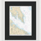 Nautical Chart-12233 Potomac River Chesapeake Bay-piney Point - Framed Print