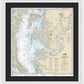 Nautical Chart-12263 Chesapeake Bay Cove Point-sandy Point - Framed Print