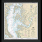 Nautical Chart-12263 Chesapeake Bay Cove Point-sandy Point - Framed Print