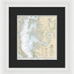 Nautical Chart-12263 Chesapeake Bay Cove Point-sandy Point - Framed Print