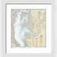 Nautical Chart-12263 Chesapeake Bay Cove Point-sandy Point - Framed Print