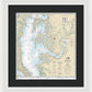 Nautical Chart-12263 Chesapeake Bay Cove Point-sandy Point - Framed Print