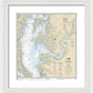 Nautical Chart-12263 Chesapeake Bay Cove Point-sandy Point - Framed Print