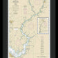 Nautical Chart-12268 Choptank River Cambridge-greensboro - Framed Print