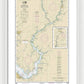 Nautical Chart-12268 Choptank River Cambridge-greensboro - Framed Print