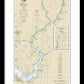 Nautical Chart-12268 Choptank River Cambridge-greensboro - Framed Print