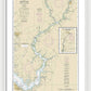 Nautical Chart-12268 Choptank River Cambridge-greensboro - Framed Print