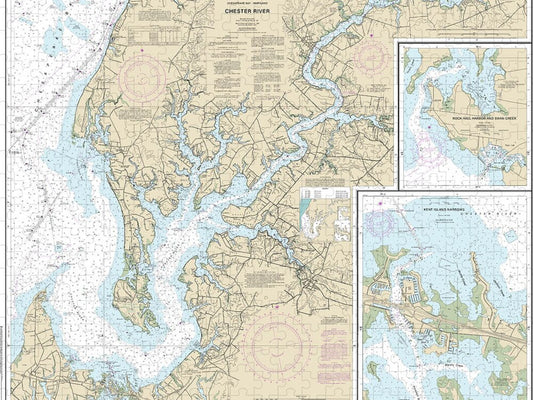 Nautical Chart-12272 Chester River, Kent Island Narrows, Rock Hall Harbor-swan Creek - Puzzle