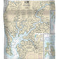 Nautical Chart-12272 Chester River, Kent Island Narrows, Rock Hall Harbor-swan Creek - Duvet Cover