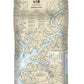 Nautical Chart-12272 Chester River, Kent Island Narrows, Rock Hall Harbor-swan Creek - Duvet Cover