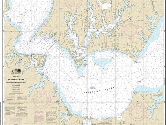 Nautical Chart-12284 Patuxent River Solomons Lsland-vicinity - Puzzle