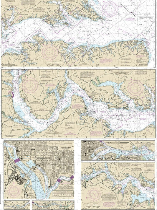 Nautical Chart-12285 Potomac River, District-columbia - Puzzle
