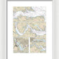 Nautical Chart-12285 Potomac River, District-columbia - Framed Print