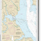 Nautical Chart-12287 Potomac River Dahlgren-vicinity - Acrylic Print