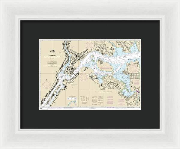 Nautical Chart-12339 East River Tallman Island-queensboro Bridge - Framed Print