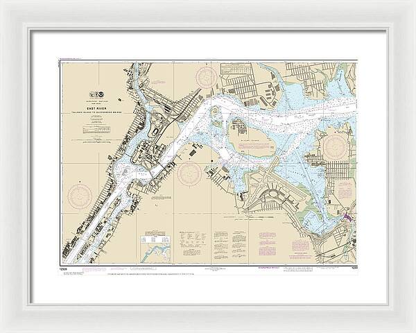Nautical Chart-12339 East River Tallman Island-queensboro Bridge - Framed Print