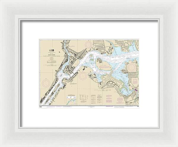 Nautical Chart-12339 East River Tallman Island-queensboro Bridge - Framed Print