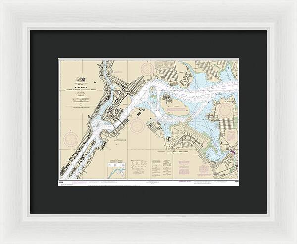 Nautical Chart-12339 East River Tallman Island-queensboro Bridge - Framed Print