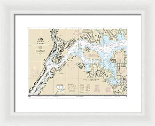 Nautical Chart-12339 East River Tallman Island-queensboro Bridge - Framed Print