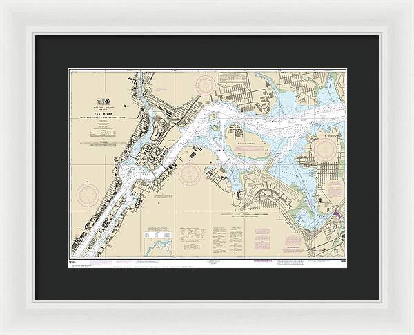 Nautical Chart-12339 East River Tallman Island-queensboro Bridge - Framed Print
