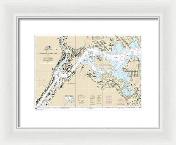 Nautical Chart-12339 East River Tallman Island-queensboro Bridge - Framed Print