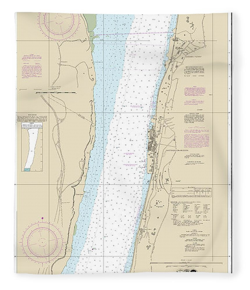 Nautical Chart-12346 Hudson River Yonkers-piermont - Blanket