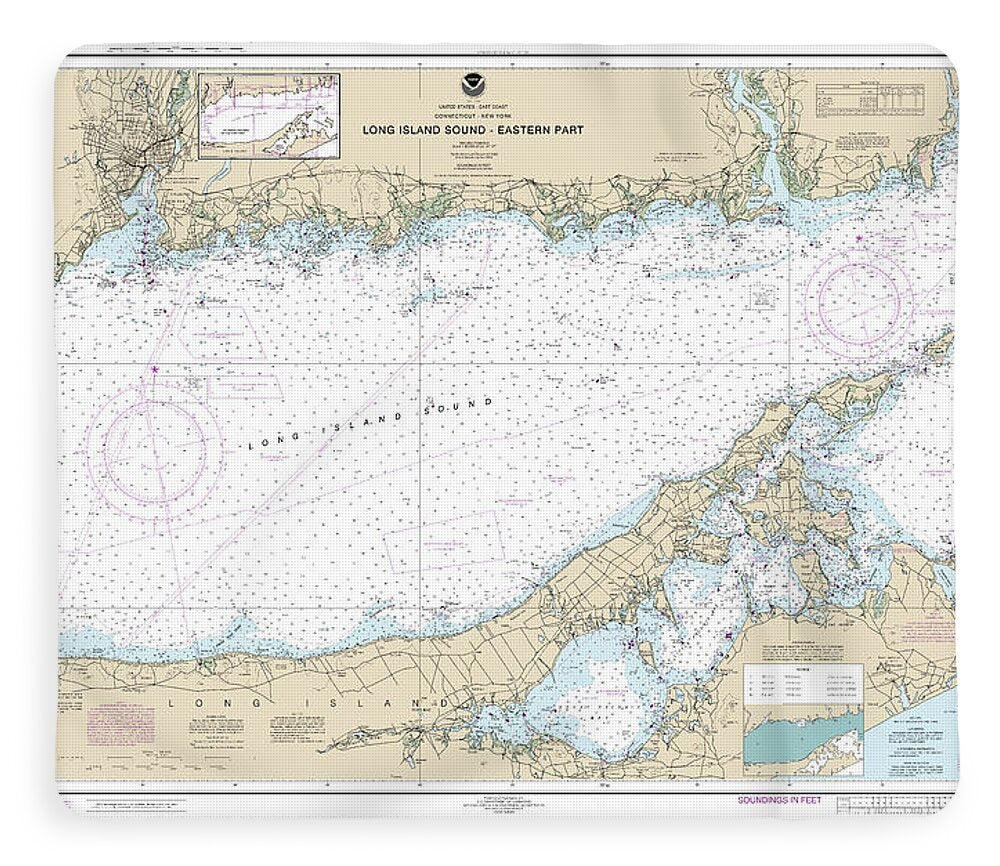 Nautical Chart-12354 Long Island Sound Eastern Part - Blanket