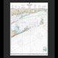 Nautical Chart-13205 Block Island Sound-approaches - Framed Print