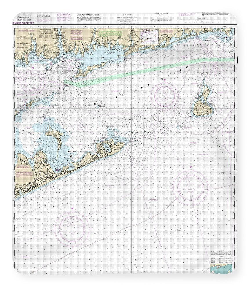 Nautical Chart-13205 Block Island Sound-approaches - Blanket