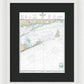 Nautical Chart-13205 Block Island Sound-approaches - Framed Print