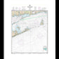 Nautical Chart-13205 Block Island Sound-approaches - Framed Print