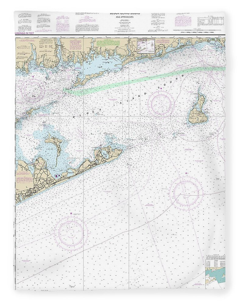 Nautical Chart-13205 Block Island Sound-approaches - Blanket