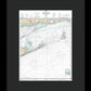 Nautical Chart-13205 Block Island Sound-approaches - Framed Print