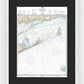 Nautical Chart-13205 Block Island Sound-approaches - Framed Print