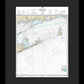 Nautical Chart-13205 Block Island Sound-approaches - Framed Print