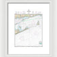 Nautical Chart-13205 Block Island Sound-approaches - Framed Print