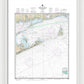 Nautical Chart-13205 Block Island Sound-approaches - Framed Print