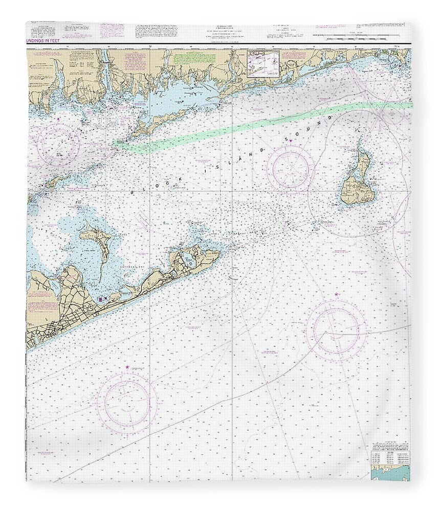 Nautical Chart-13205 Block Island Sound-approaches - Blanket