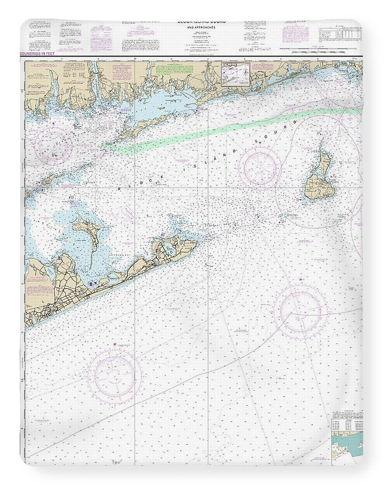 Nautical Chart-13205 Block Island Sound-approaches - Blanket
