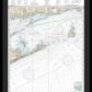 Nautical Chart-13205 Block Island Sound-approaches - Framed Print