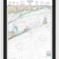 Nautical Chart-13205 Block Island Sound-approaches - Framed Print