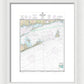 Nautical Chart-13205 Block Island Sound-approaches - Framed Print