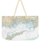 Nautical Chart-13214 Fishers Island Sound - Weekender Tote Bag