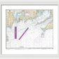 Nautical Chart-13218 Marthas Vineyard-block Island - Framed Print